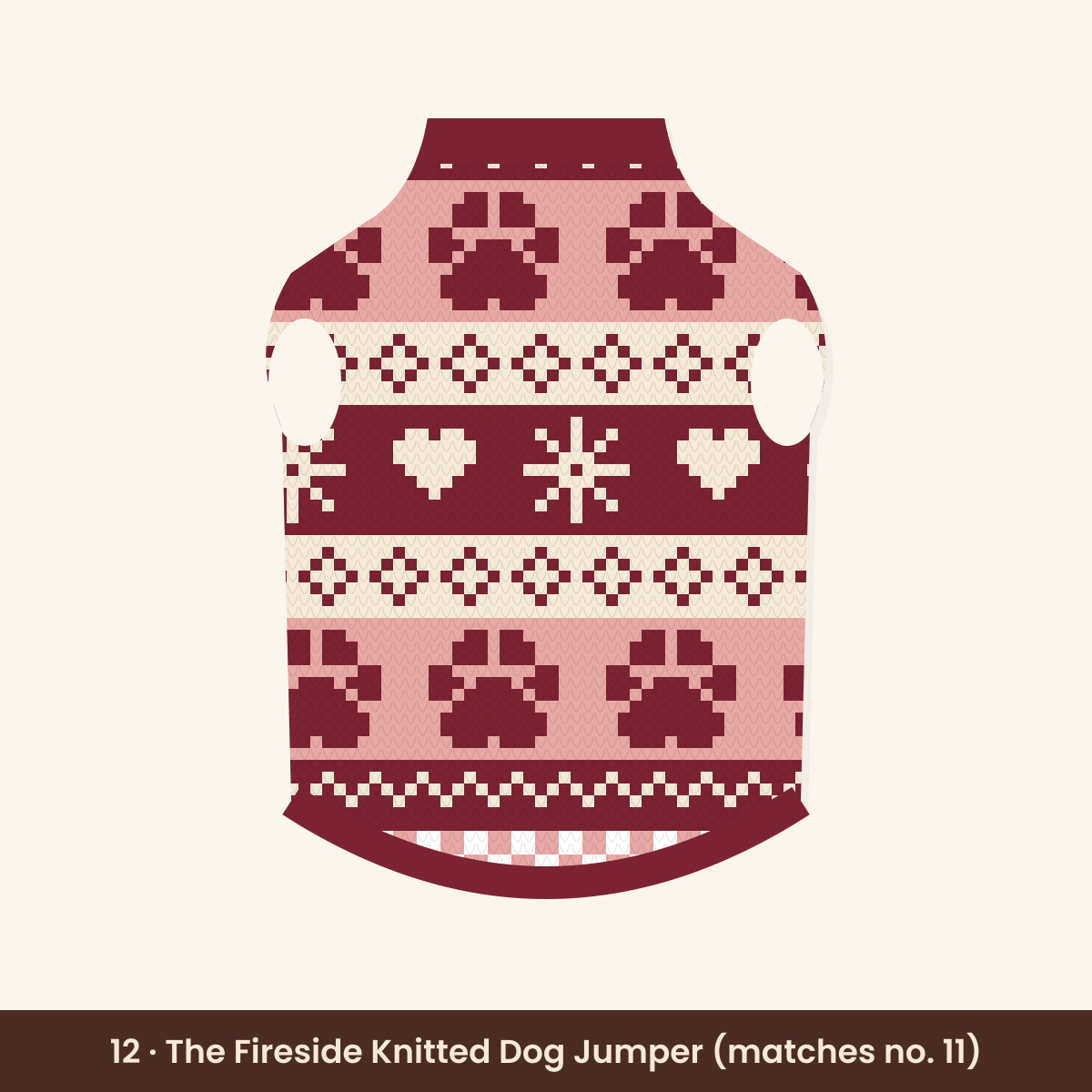 The Fireside Knitted Dog Jumper